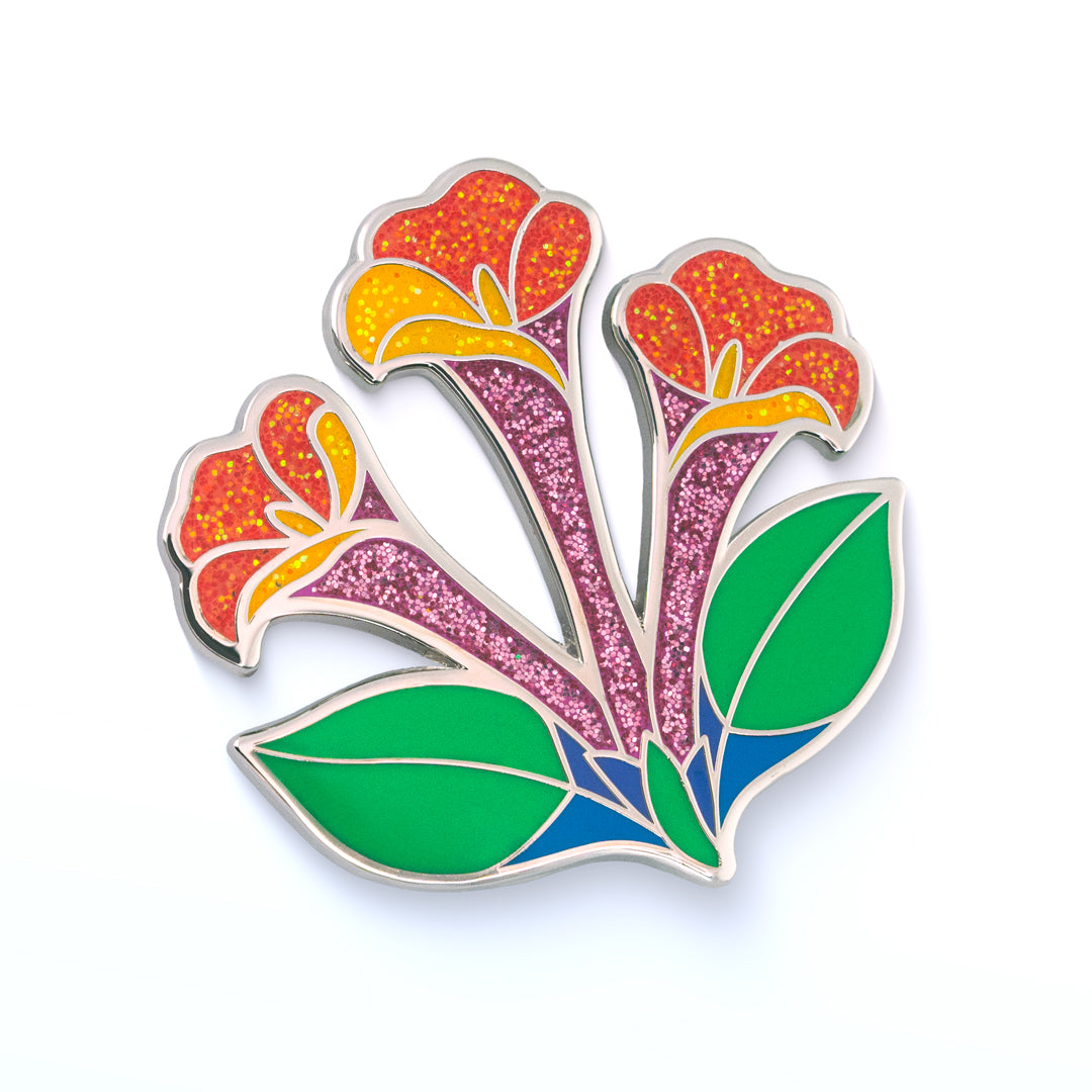 Honeysuckle Flower Enamel Pin