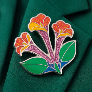 Honeysuckle Flower Enamel Pin