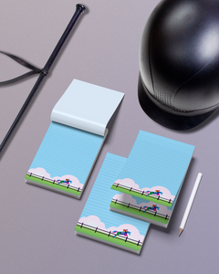 Equestrian Horse Jumping Notepad Set – Pack of 3