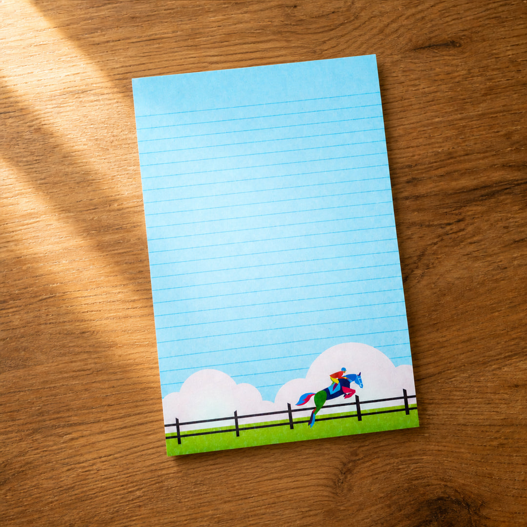 Equestrian Horse Jumping Notepad Set – Pack of 3
