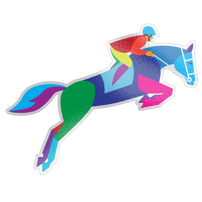 Equestrian Horse Jumping Vinyl Sticker Decal Set of 2 – Perfect for Horse Lovers