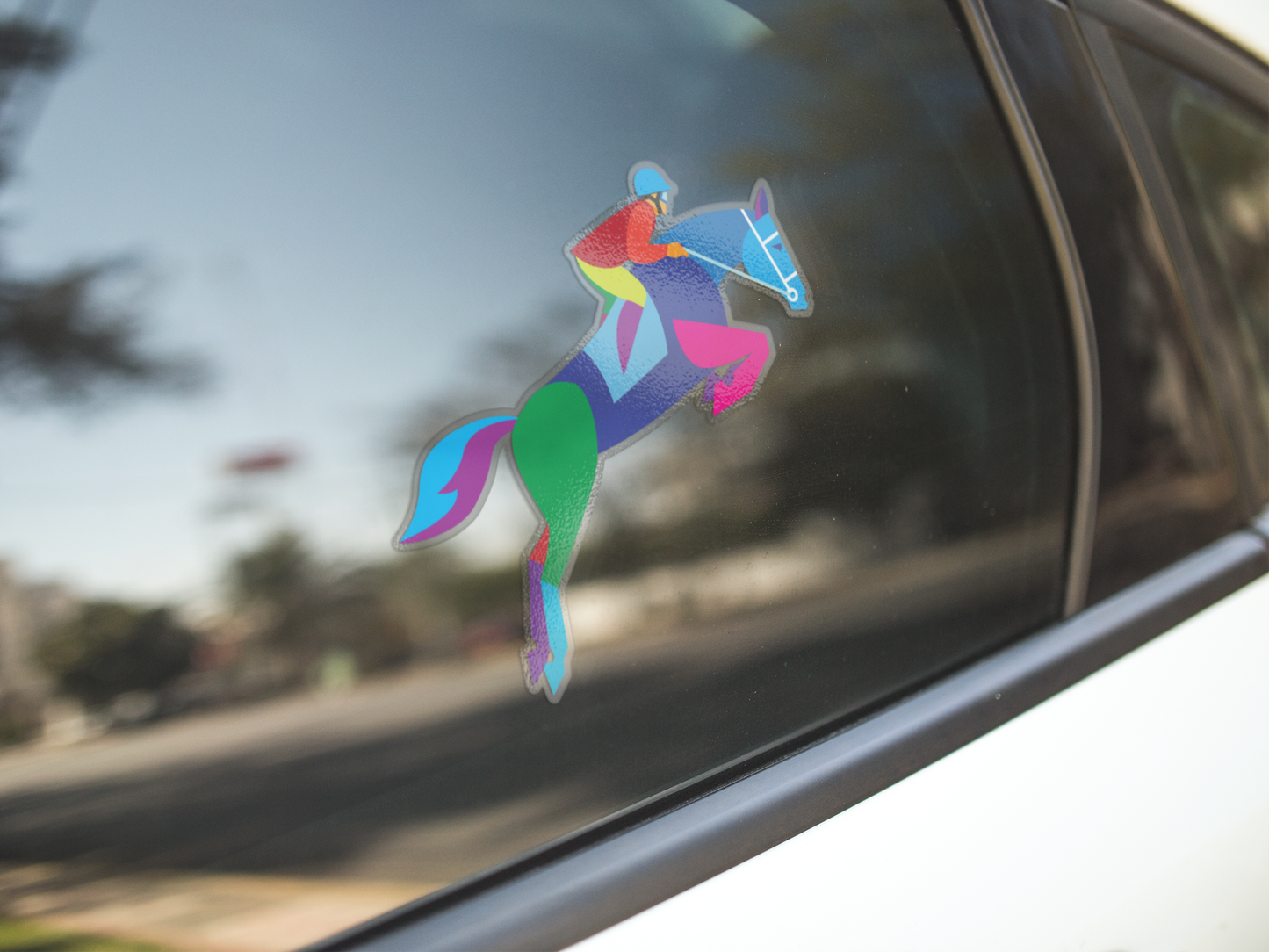 Equestrian Horse Jumping Vinyl Sticker Decal Set of 2 – Perfect for Horse Lovers
