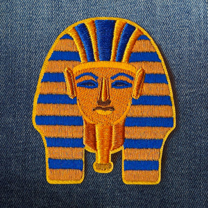 King Tut 3D Embroidered Iron-On Patch