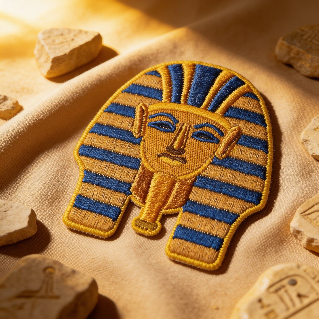 King Tut 3D Embroidered Patch