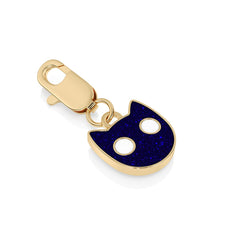 Twilight Kitty: Glowing Enamel Cat Charm