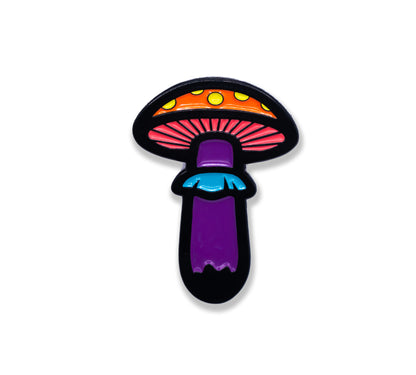 Psychedelic Mushroom Enamel Pin