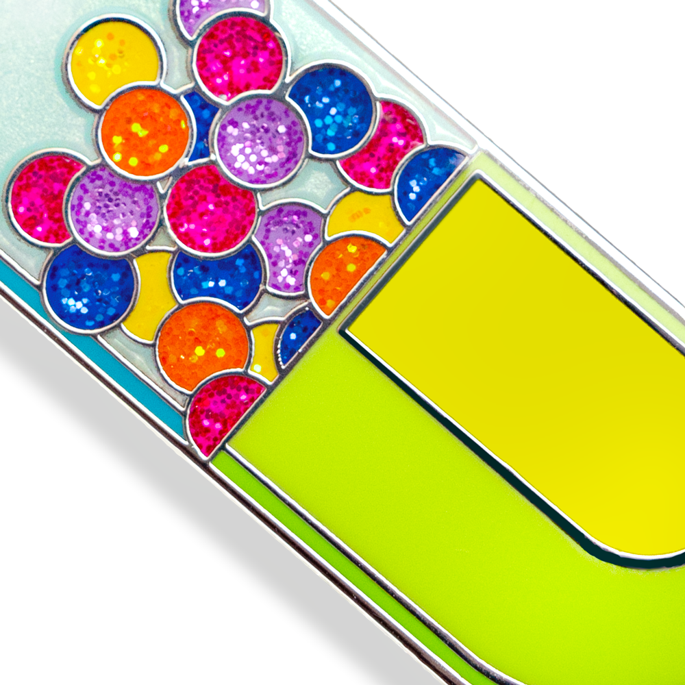 SparkleRx Capsule Pin: Glittering Medicine Enamel Accessory