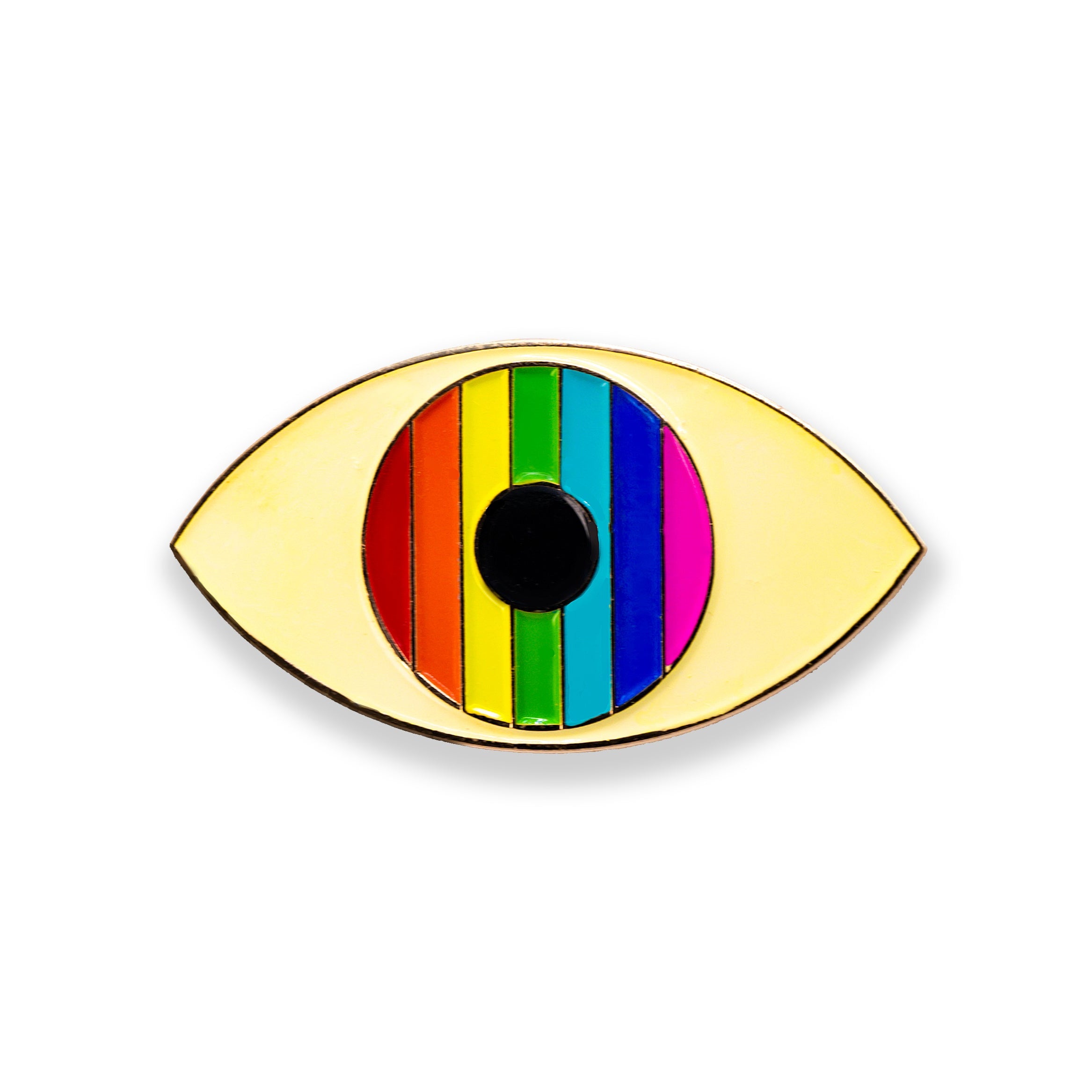 Rainbow Evil Eye Pride Enamel Pin