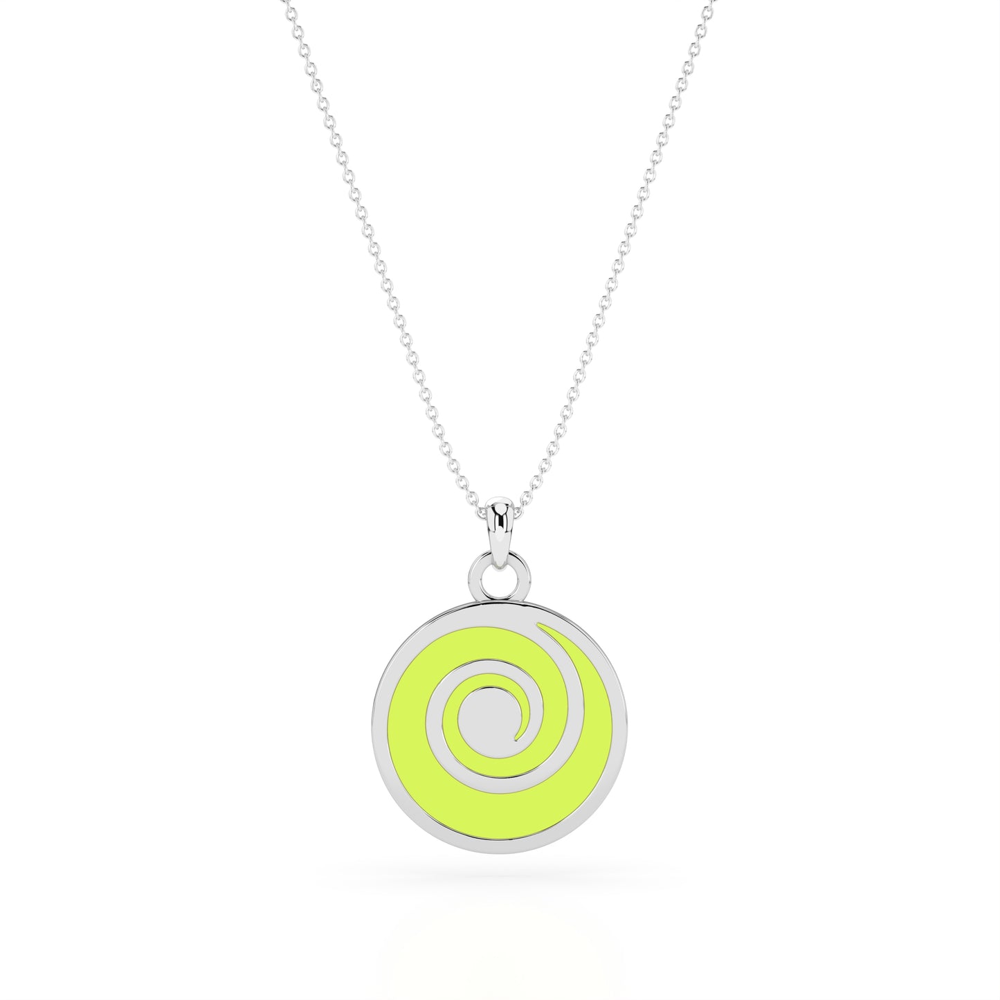 Verdant Vortex Enamel Pendant Charm