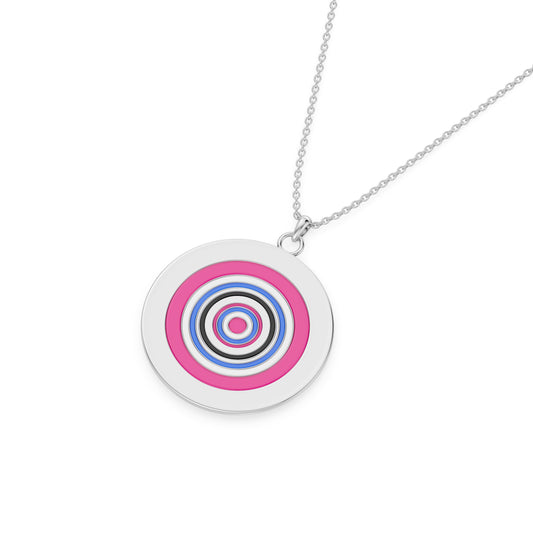 Enchanted Radial Harmony Enamel Pendant Charm