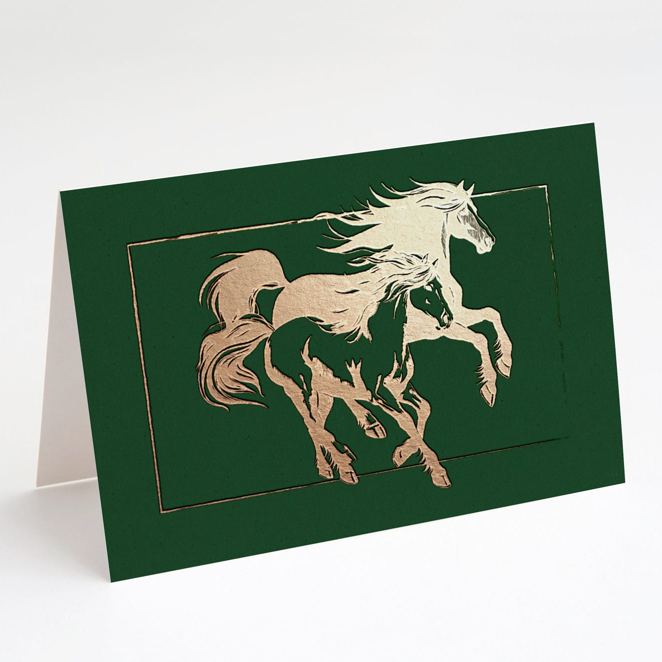 Golden Gallop Foil-Pressed Greeting Card