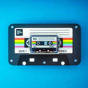 Cassette Tape Acrylic PIn