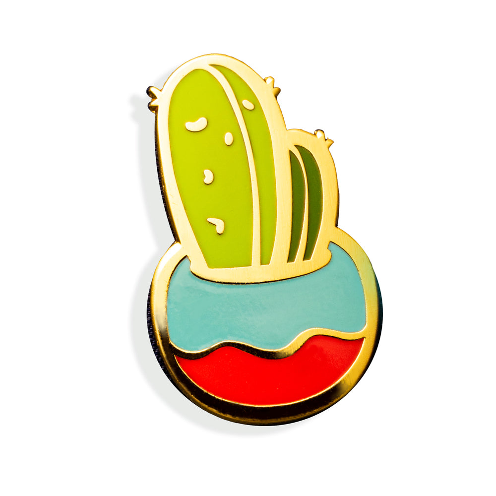 Mini Potted Cactus Enamel Pin