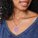 Enchanted Harmony Enamel Pendant Charm Necklace