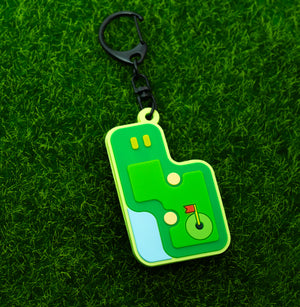 Tiny Greens Mini Golf Course Keychain