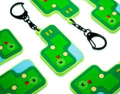 Tiny Greens Mini Golf Course Keychain