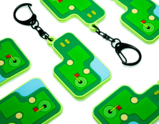 Tiny Greens Golf Course charm keyring