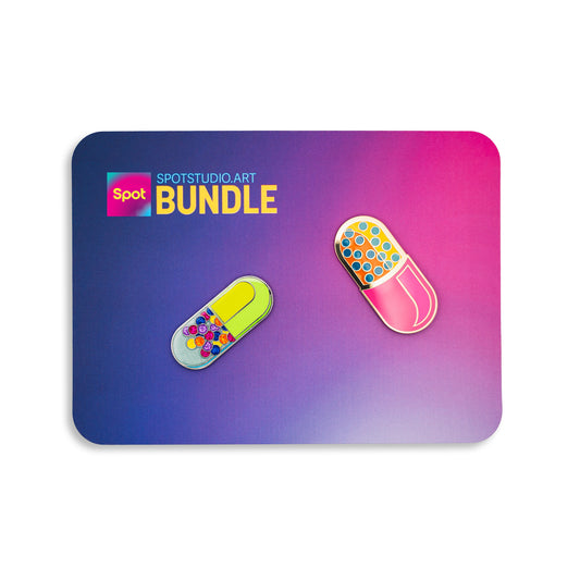 Capsule Pill Enamel Pin Bundle