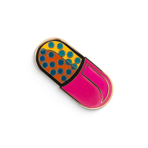 Pill Poppin' Capsule Pin Enamel Accessory