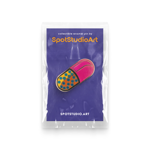 Pill Poppin' Capsule Pin Enamel Accessory