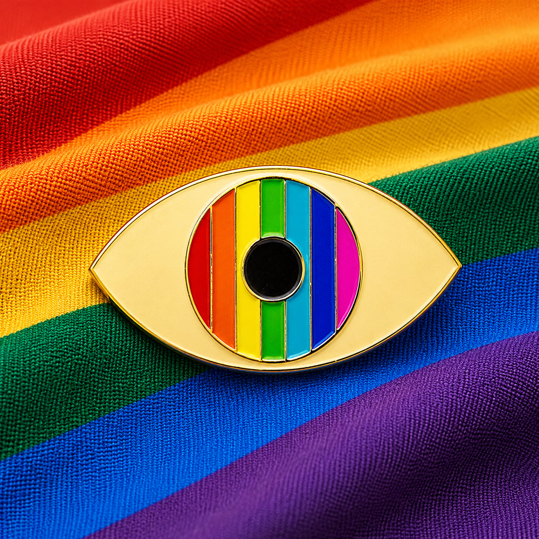 Rainbow Evil Eye Pride Enamel Pin