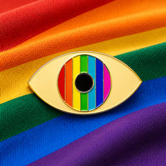 Regenbogen Böser Blick Pride Emaille Pin