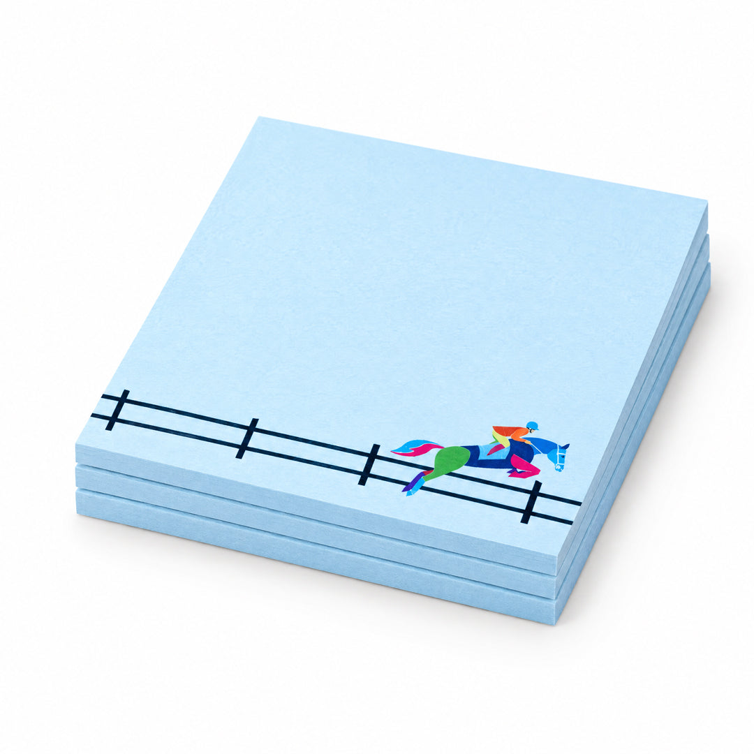 Equestrian Horse Jumping Post-it® Notes – 50 Sheets per Pad