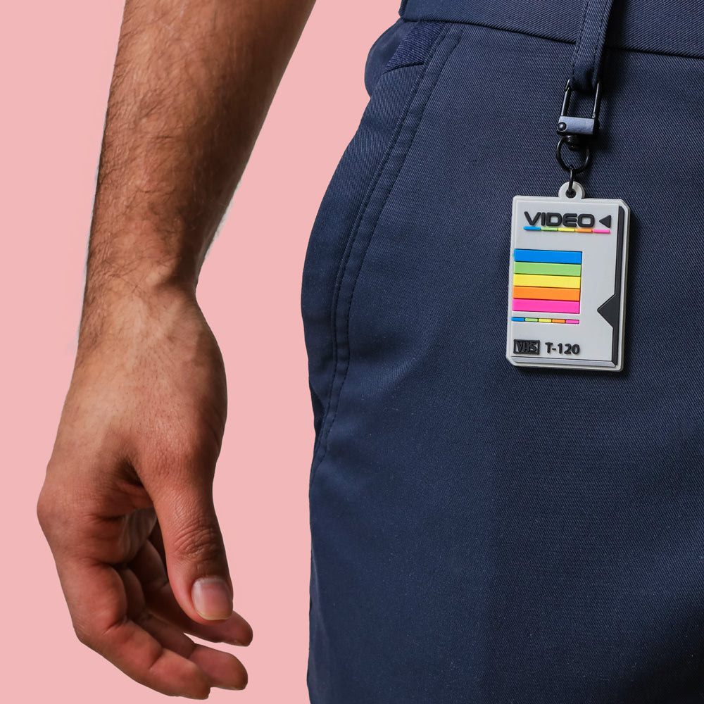 Retro VHS Tape Sleeve Keychain