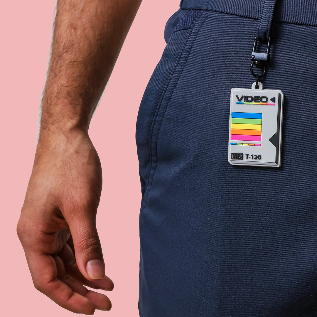 Retro VHS Tape Sleeve Keychain