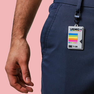 Retro VHS Tape Sleeve Keychain