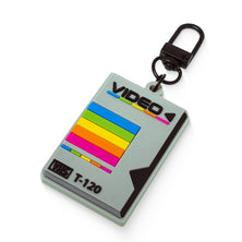 Retro VHS Tape Sleeve Keychain Charm