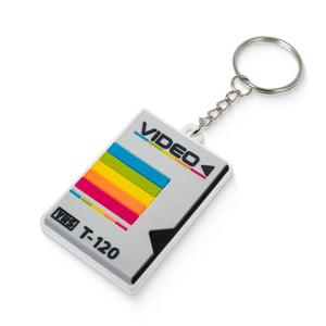 Retro VHS Tape Sleeve Keychain Charm