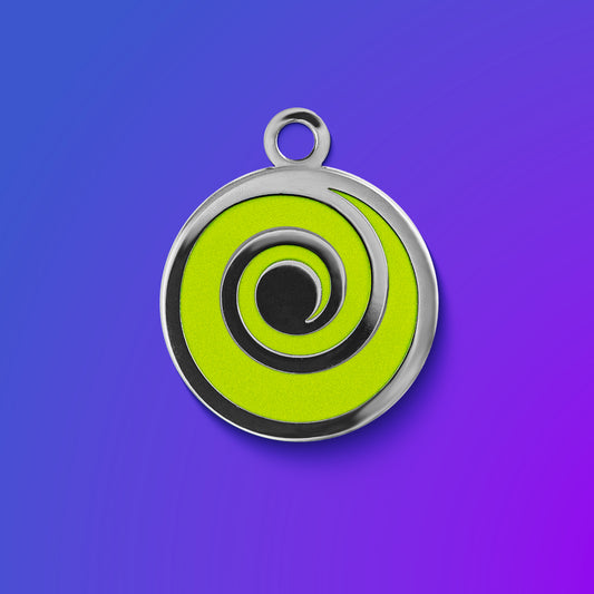 Verdant Vortex Enamel Charm