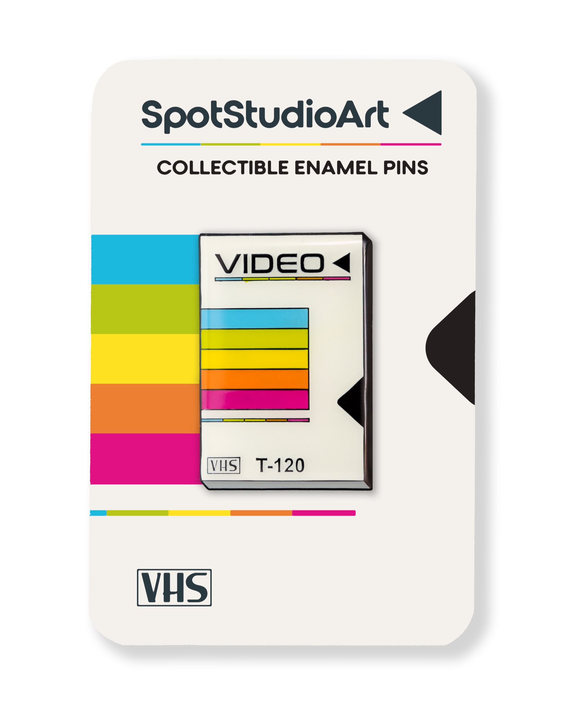 Retro VHS Tape Sleeve Enamel Pin
