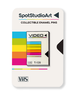 Retro VHS Tape Sleeve Enamel Pin