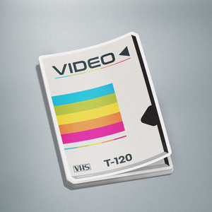 Retro VHS Tape Vinyl Sticker (Set of 3)