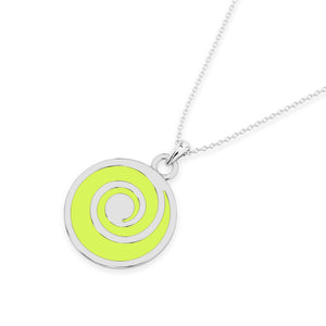 Verdant Vortex Enamel Pendant Charm