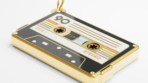 Vintage Vibes Golden Mixtape Pendant Charm