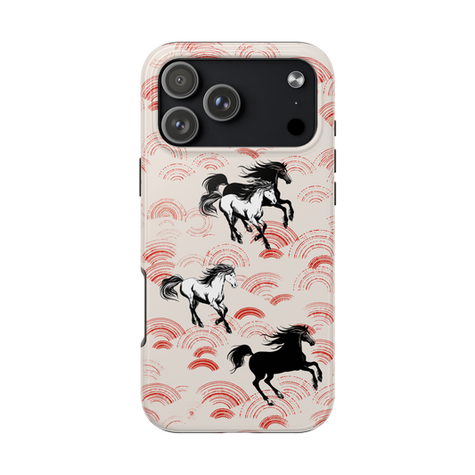 Japanese Woodblock Edition Equestrian iPhone Case