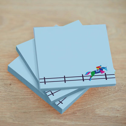Horse Jumping Sticky Notepads - Pack of 3