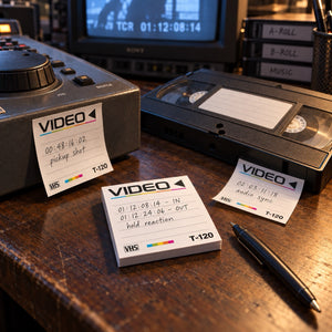 Retro VHS Tape Post-it® Notes – 50 Sheets per Pad