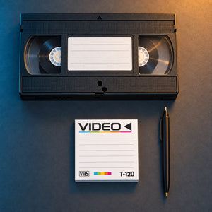 Retro VHS Tape Post-it® Notes – 50 Sheets per Pad