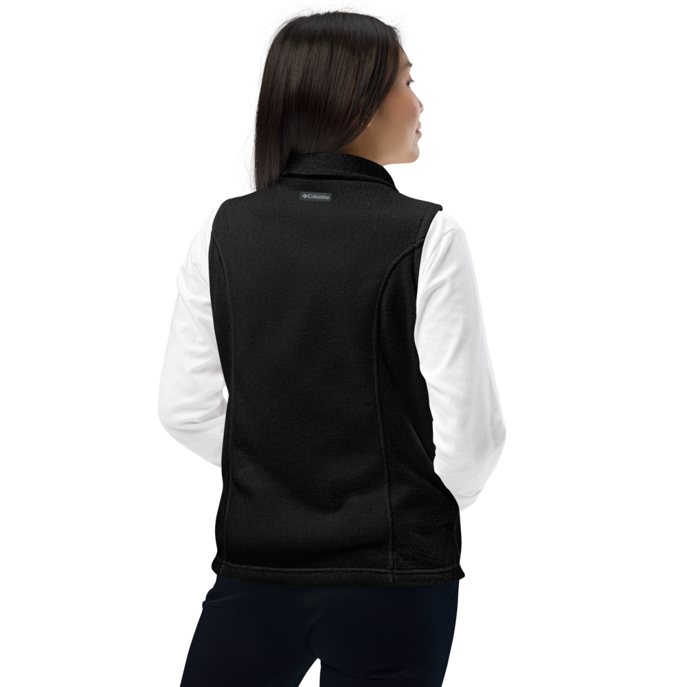 Equestrian English Saddle Embroidered Women’s Columbia fleece vest